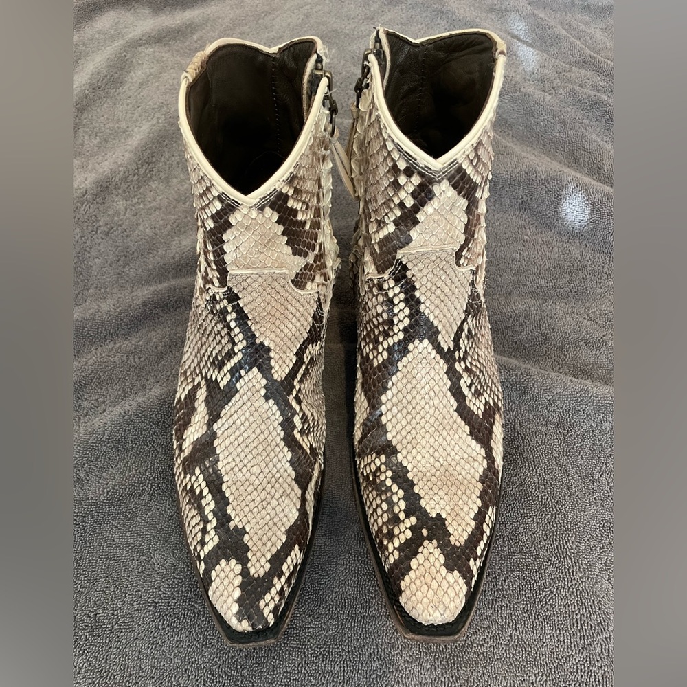 Tecovas Zoey Python Booties - Womens - Size 9